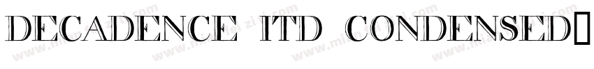 decadence itd condensed字体转换